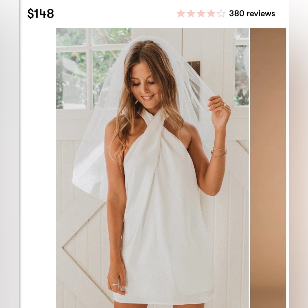 Show Me Your Mumu; Jasmine Mini. White. Size XXL.
